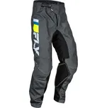Kalhoty KINETIC PRIX, FLY RACING - USA 2024 (šedá/šedá/hi-vis) (Velikost: 40)