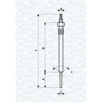 Autoelektrika Žhavicí svíčka MAGNETI MARELLI 062900066304