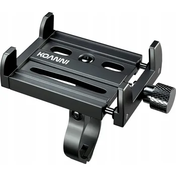 Pevný a stabilní úchop, DRŽÁK telefonu pro kolo nebo motocykl KOANNI černý (Má úpravu, díky které telefon snadno zavěsíte a znehybníte. Univerzální velikost - pasuje na všechny telefony. PRŮMĚR UPÍNACÍHO RÁMU 22,2mm-31,8mm GUMIČKA JAKO VOLITELNÉ DOPLŇKOVÉ