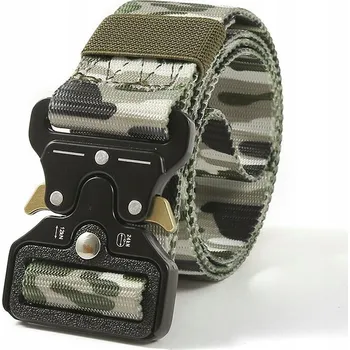 Opasek Taktický Pás Muži Nastavitelný, Vojenské Doplňky, SURVIVAL QR moro 2 (Perfektní a praktický doplněk pánského šatníku nejen na cesty, ale i každý den. Tento model byl navržen tak, aby byl velmi pohodlný a pohodlný na nošení. Spona: kovová s uzamykacím syst