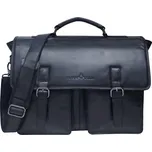 Kožená aktovka Greenwood Charles černá