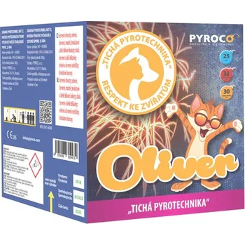 Zábavní pyrotechnika Pyrotechnika OLIVER - kompakt 25 ran / 25 mm
