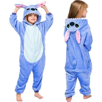 Dětský overall Dětský kigurumi overal Stitch 120-130cm