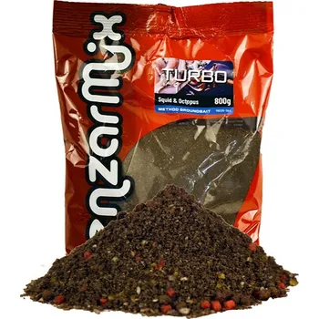 Návnadová surovina Benzar Mix Krmítková Směs Turbo Method 800 g - Squid Octopus