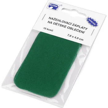Nažehlovací záplaty 7,6x4,9 cm, barva 6 zelená