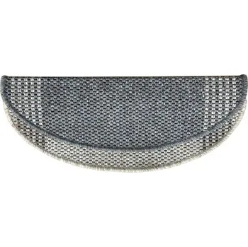 Koberec Nášlapy na schody Nature runner (půlkruh a obdélník) Varianta: Nature runner hnědý půlkruh 24x65 cm