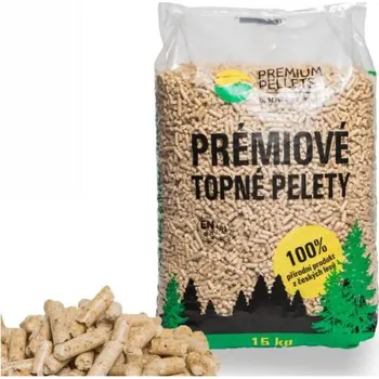 Tuhé palivo Dřevěné pelety PREMIUM PELLETS A1 EN 15 kg