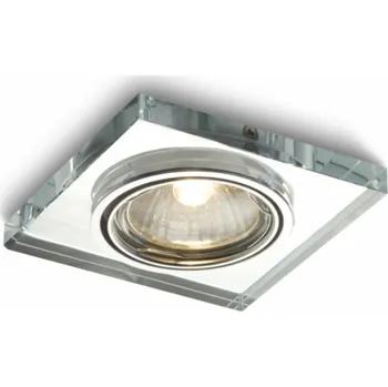 Bodové svítidlo VÝPRODEJ VZORKU RENDL MIRROLA SQ zápustná náklopná mirror/čiré sklo 230V GU10 50W R10278