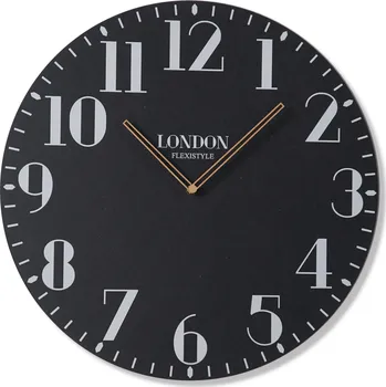 Hodiny Moderní dřevěné hodiny Retro London 50cm