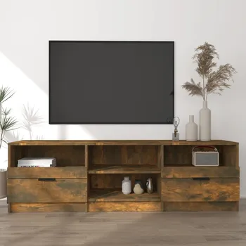 Televizní stolek vidaXL TV skříňka 150x33,5x45 cm kompozitní dřevo [817115] Barva: kouřový dub