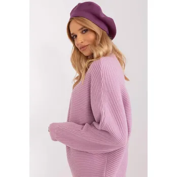 Čepice Dámská čepice baret model 30582 fialová
