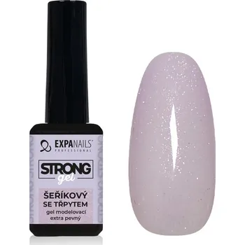 Umělé nehty UV/LED Gel modelovací Strong - Šeřík se třp. 11 ml