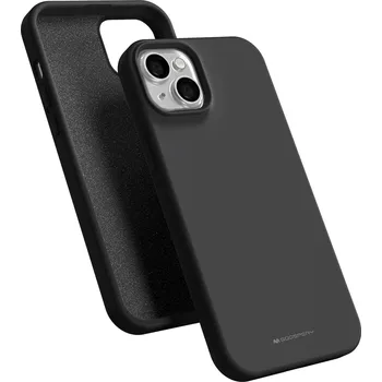 Pouzdro na mobilní telefon Mercury Ochranný kryt na iPhone 15 PLUS - Mercury, Silicone Black