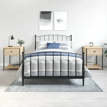 Noční stolek vidaXL Noční stolky 2 ks 44 x 45 x 58 cm kompozitní dřevo [825848] Barva: dub sonoma