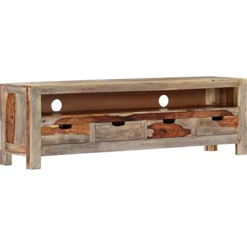 Televizní stolek vidaXL TV stolek masivní akáciové dřevo 130 x 30 x 40 cm [247750]