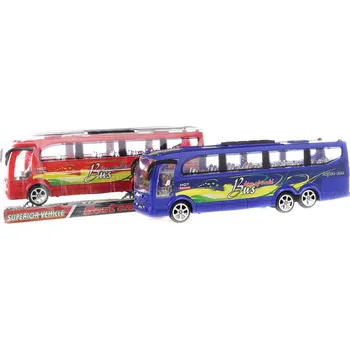 autíčko Autobus plastový zájezdový na setrvačník 25cm 2 barvy blister | 31