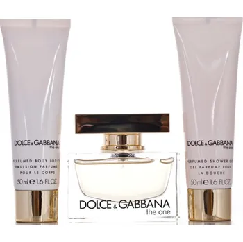 Dámský parfém Dolce & Gabbana Dolce & Gabbana The One SET: Parfumovaná voda 50ml + Tělové mléko 50ml + Sprchový gél 50ml Pre ženy Parfumovaná voda