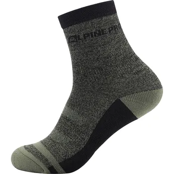 Dámské ponožky Alpine Pro Gentin 2 Unisex ponožky USCA038 olivine S