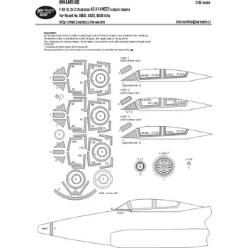 Plastikový model New Ware 1/48 Mask F-89(C, D/J) Scorpion ADVANCED (REV)