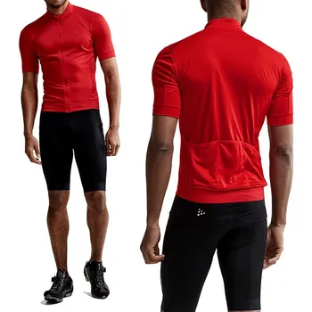 cyklistický dres Pánský cyklodres CRAFT Essence - červená