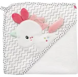 Baby Fehn Aiko & Yuki ručník s kapucí 80 x 80 cm bílý jednorožec