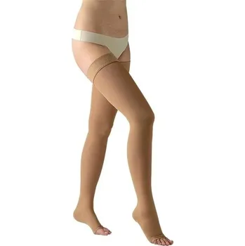 Dámské punčochy Stehenní punčochy Avicenum PHLEBO 360 II.KT—Velikost 2, barva světlá, s lemem, délka normal, bez špice