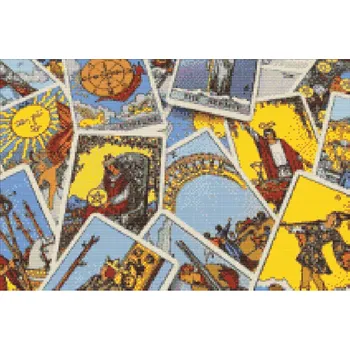 Diamantové malování Diamantové malování - Tarotové karty Velikost: 40x60cm, Rámování: Pouze srolované plátno, Diamanty: Kulaté