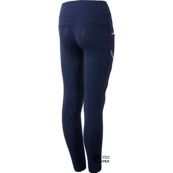 Jezdecké kalhoty Dětské legíny Horze -FEMKE- - Tmavě modrá - 140