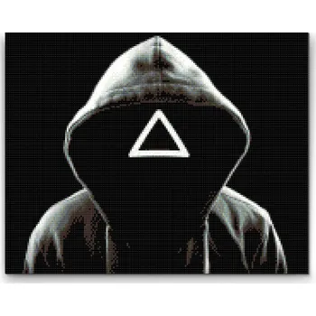 Diamantové malování Diamantové malování - Squid game Velikost: 30x40cm, Rámování: Pouze srolované plátno, Diamanty: Čtvercové