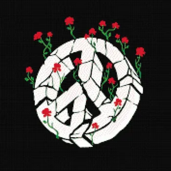 Diamantové malování Diamantové malování - Symbol míru Velikost: 50x50cm, Rámování: Pouze srolované plátno, Diamanty: Kulaté