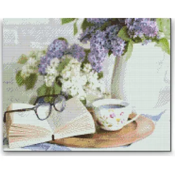 Diamantové malování Diamantové malování - Čas odpočinku Velikost: 30x40cm, Rámování: Pouze srolované plátno, Diamanty: Kulaté