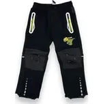 Kugo Chlapecké softshellové zateplené kalhoty s gumou v pase a manžetami černé 01 Barva: Černá, Velikost: 104