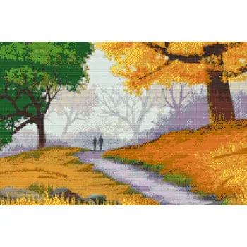 Diamantové malování Diamantové malování - Podzimní příroda Velikost: 40x60cm, Rámování: Pouze srolované plátno, Diamanty: Čtvercové