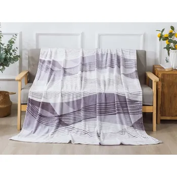 deka XPOSE® Mikroplyšová deka AGNES - šedá 140x200 cm, Mikroplyš + Prodloužená možnost vrácení zboží do 50 dnů