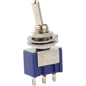 vypínač Páčkový spínač MTS-102 do panelu přepínací ON-ON