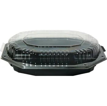 Jednorázové nádobí Víko rPET na tác 430x280x44mm CS430 transparentní - 100 ks