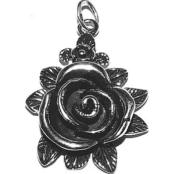 Přívěsek Stříbrný přívěsek růže - P707 (Stříbrný přívěsek růže)