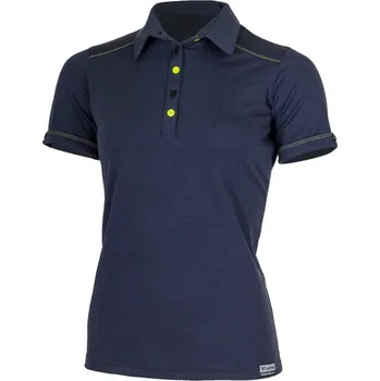 Dámská košile LASTING dámská merino polo košile ALICE modrá Velikost: M