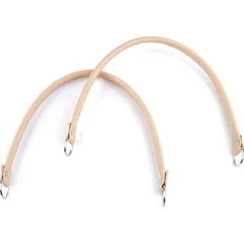Příze Ucha na tašku z eko kůže béžová – 48–50 cm (2 ks)