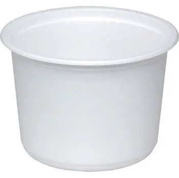 Jednorázové nádobí Miska zatavovací XPP na polévku/zmrzlinu 500ml 115mm termo, bílá - 500 ks
