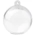 Stoklasa 790002 dvoudílná plastová koule 7 cm transparentní 5 ks