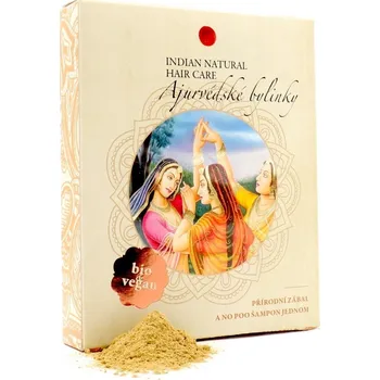 Šampon Indian Natural Hair Care - AJURVÉDSKÉ BYLINKY 200g - regenerační zábal na vlasy