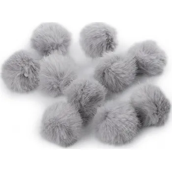 Kožešinová bambule s poutkem Ø3,5 cm