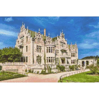 Diamantové malování Diamantové malování - Zámek Altenstein, Německo Velikost: 40x60cm, Rámování: Pouze srolované plátno, Diamanty: Čtvercové