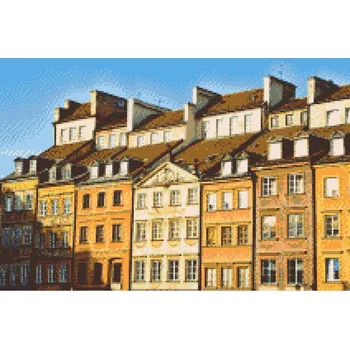 Diamantové malování Diamantové malování - Varšava Staré město Velikost: 40x60cm, Rámování: Pouze srolované plátno, Diamanty: Kulaté