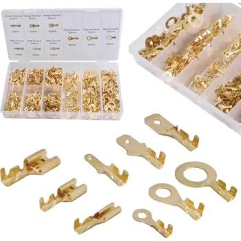 Autodílna ASTA Neizolované měděné elektrické konektory, 450 ks.