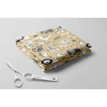 Softshell s beránkem, Malované safari Barva: Béžová