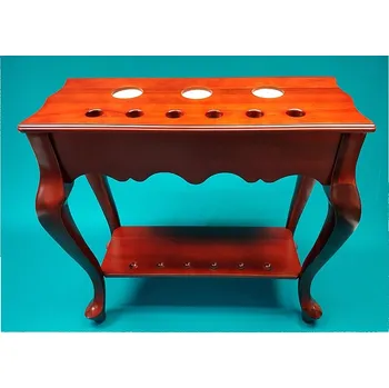 Stojan na tágo Stojan - stolek, na 6 tág De Luxe Mahagon