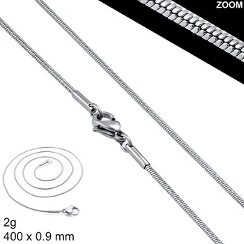 Řetízek Řetízek - Lanko - Kulaté - 400 x 0.9 mm - 2g