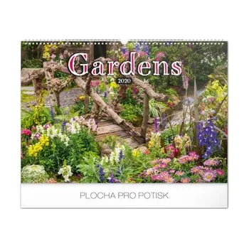 Kalendář PRESCO GROUP Nástěnný kalendář Zahrady 2020